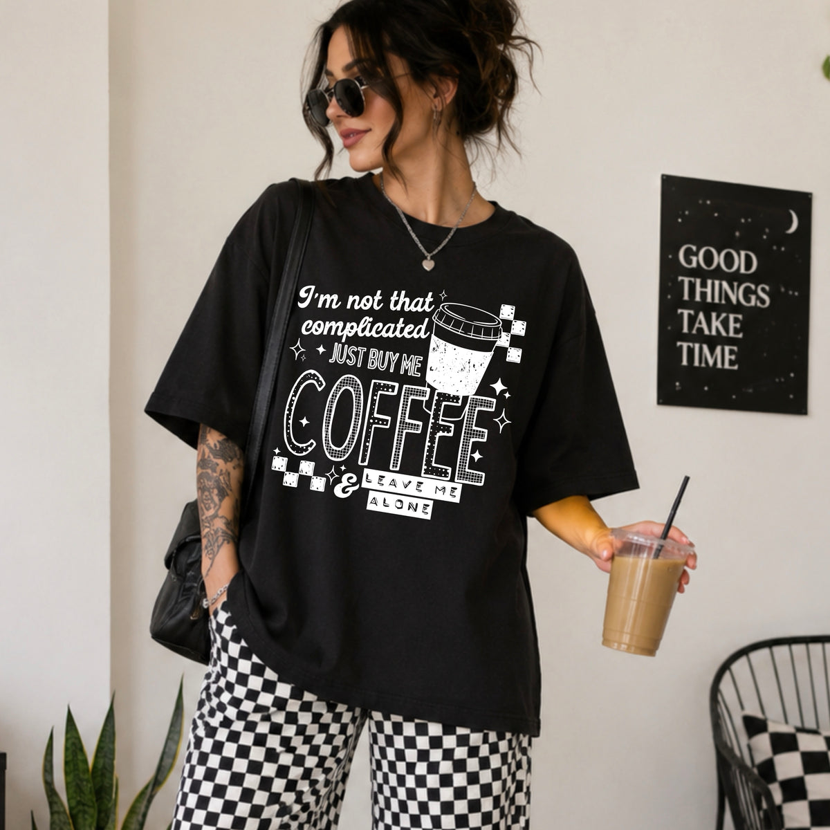 I’m not complicated coffee (white) (CSC) DTF Transfer