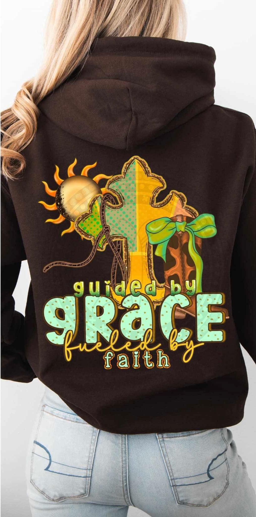 Guided by grace fueled by faith 84000 DTF transfer