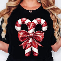 Glittery candy canes 64817 DTF transfer