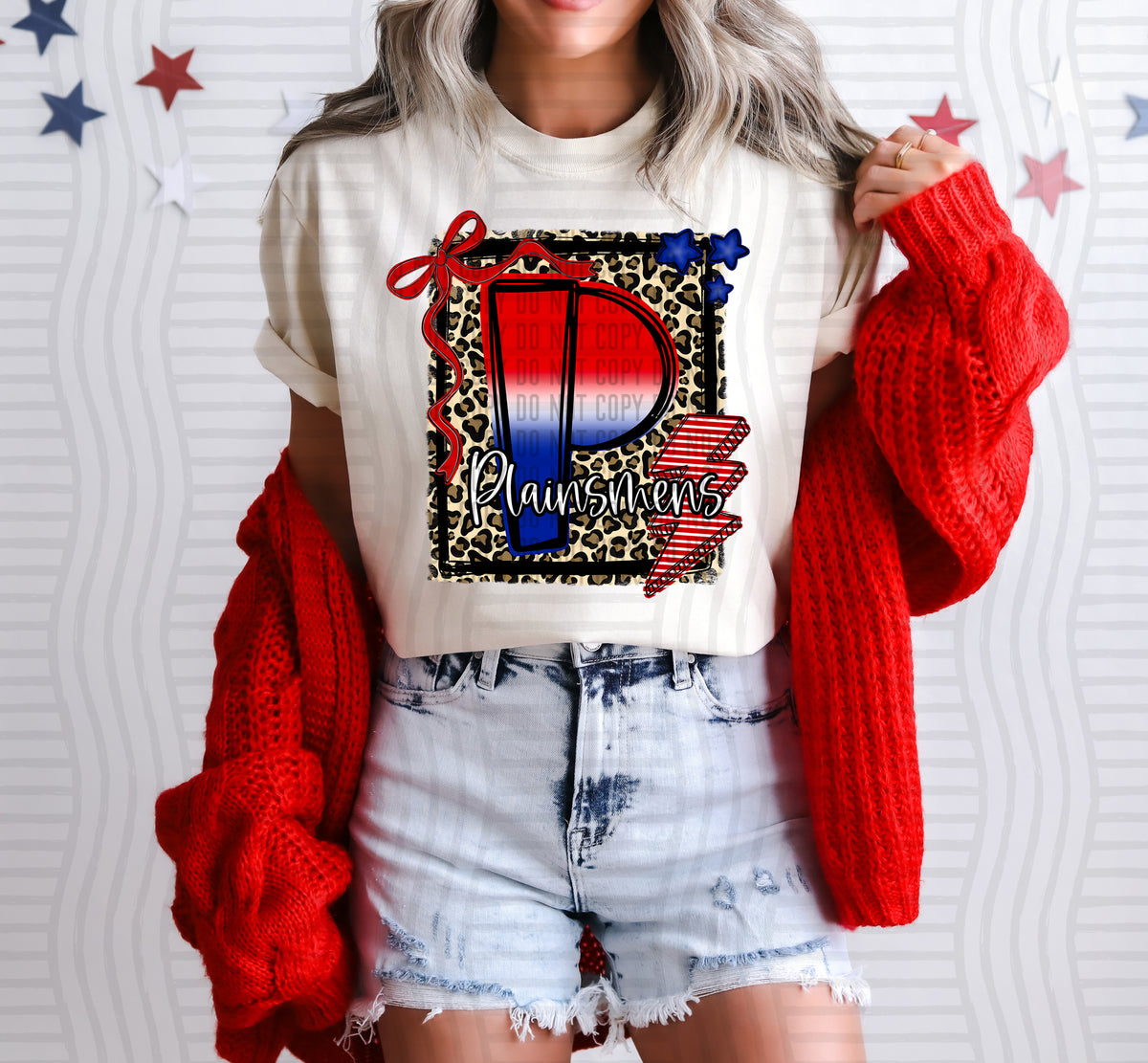 Plainsmens Star-Spangled Sass Mascots (Caplinger) DTF transfer