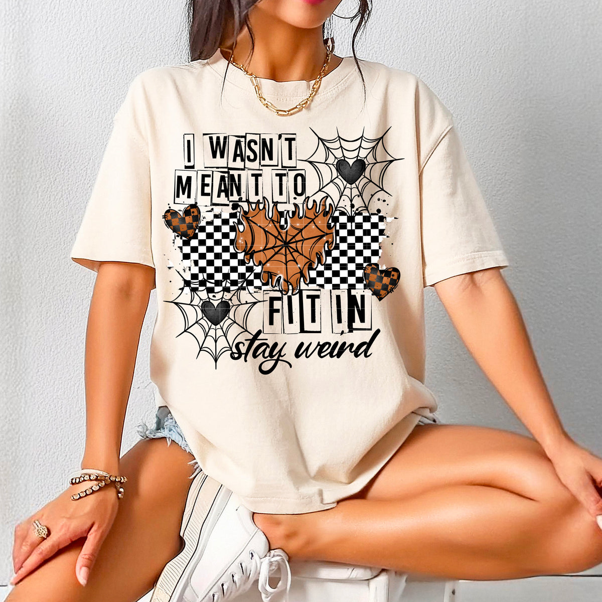 I wasn’t made to fit in black font (CSC) 95882 DTF transfer