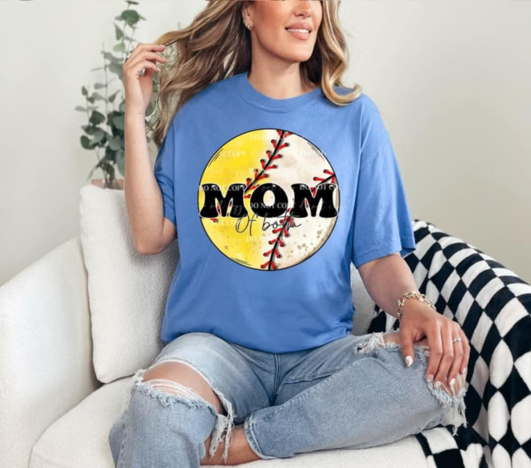 Mom of both ball (40E) 92619 DTF transfer