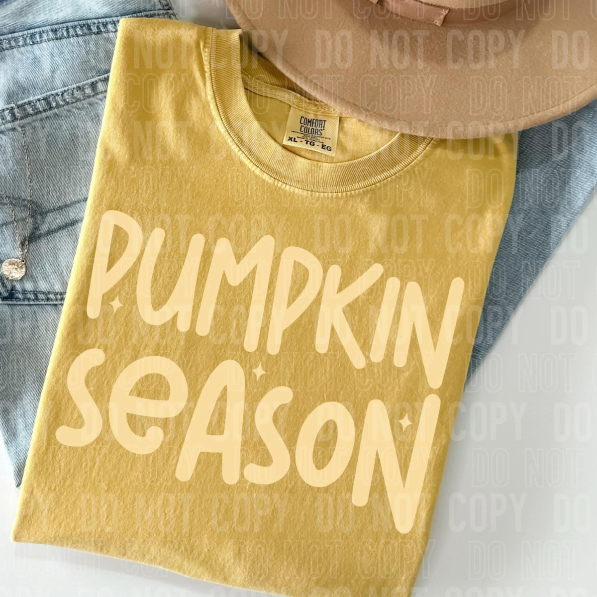 Pumpkin season yellow (SBB) 109857 DTF transfer
