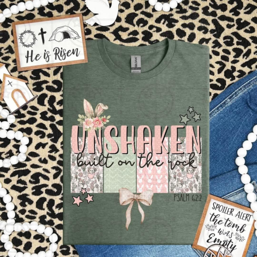 Unshaken built on the rock (HW) 92680 DTF transfer