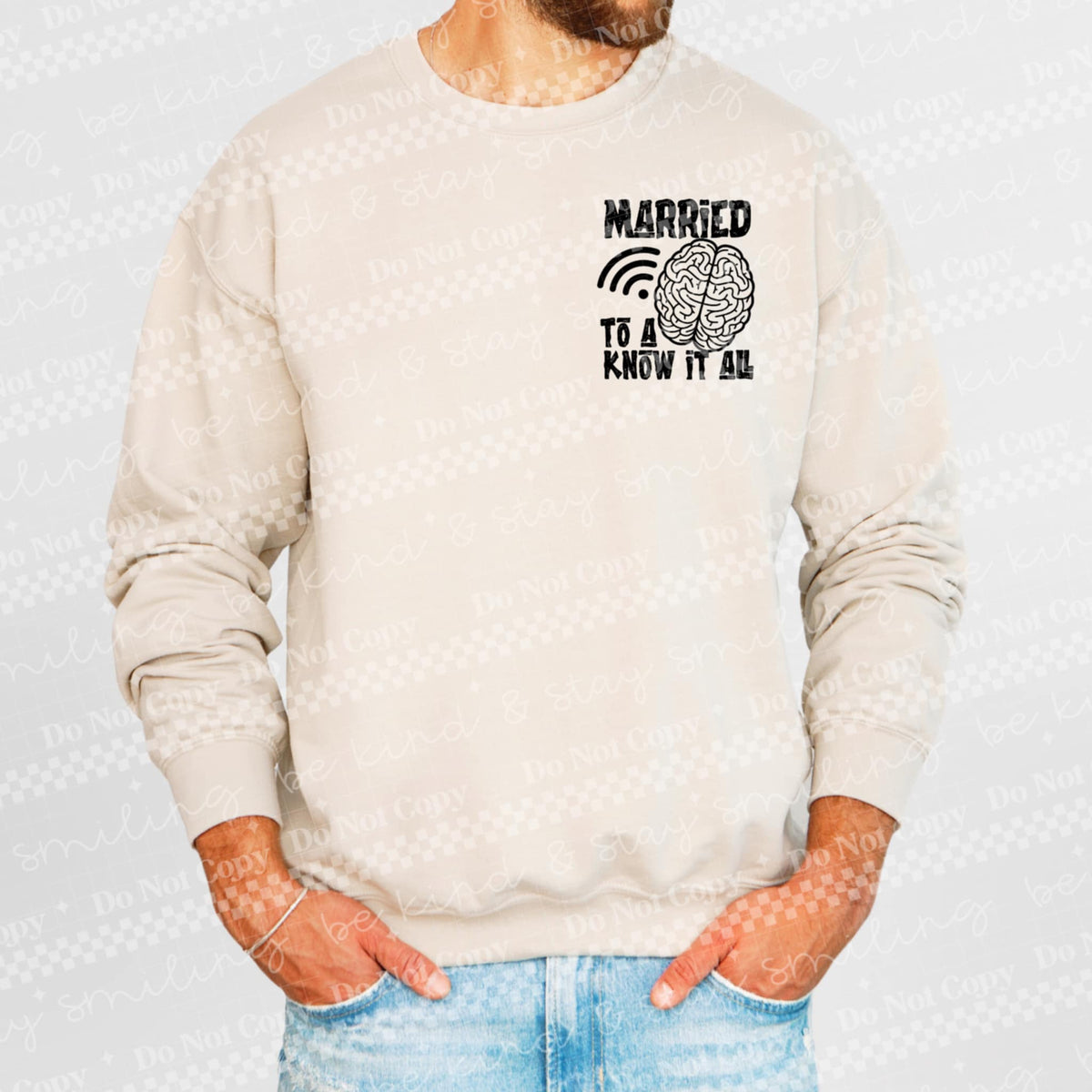 Married to a know it all 91156 DTF transfer