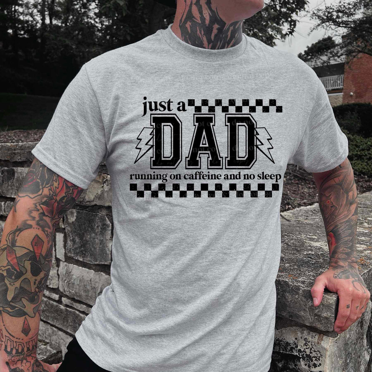 Just a dad BLACK (CSC) 82421 DTF transfer