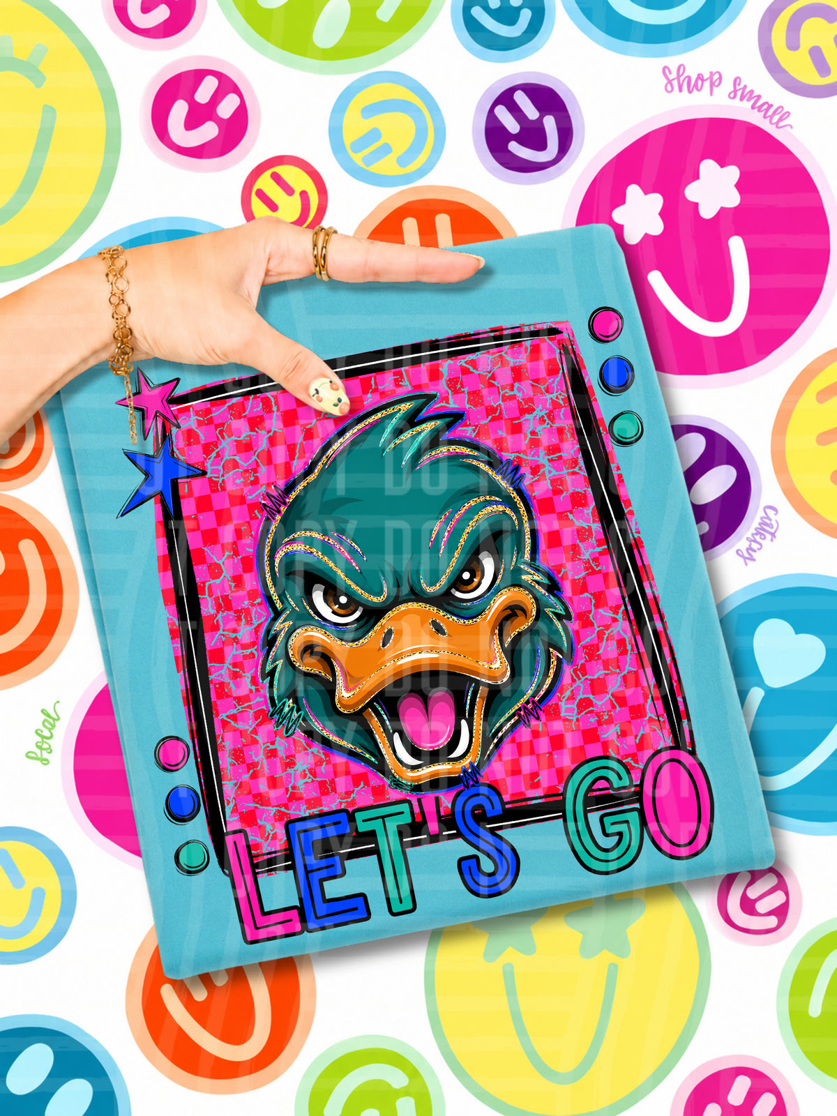 Lets go mallards candy mascots (Caplinger) DTF transfer