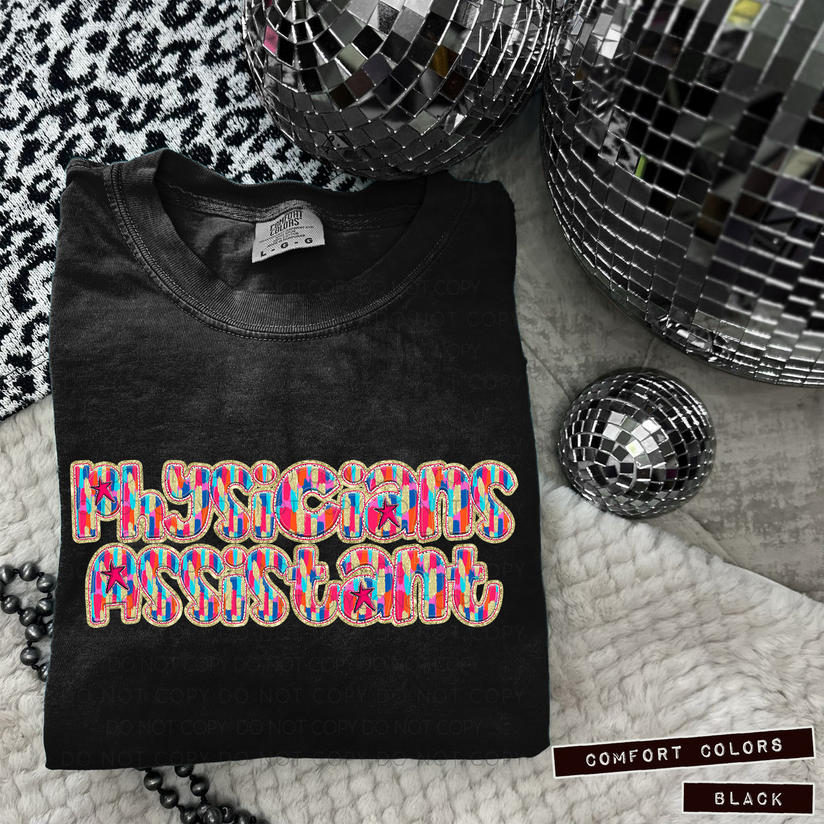 Physicians Assistant Tutti Brushstrokes (Caplinger) DTF transfer