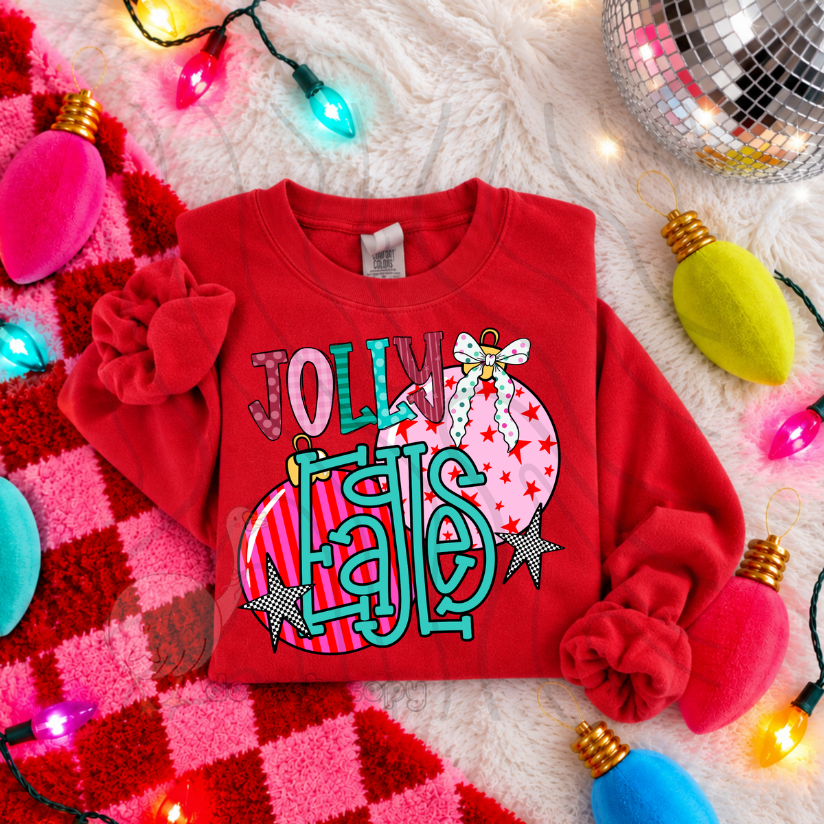 Jolly Eagles pink ornaments (DKD) DTF Transfer