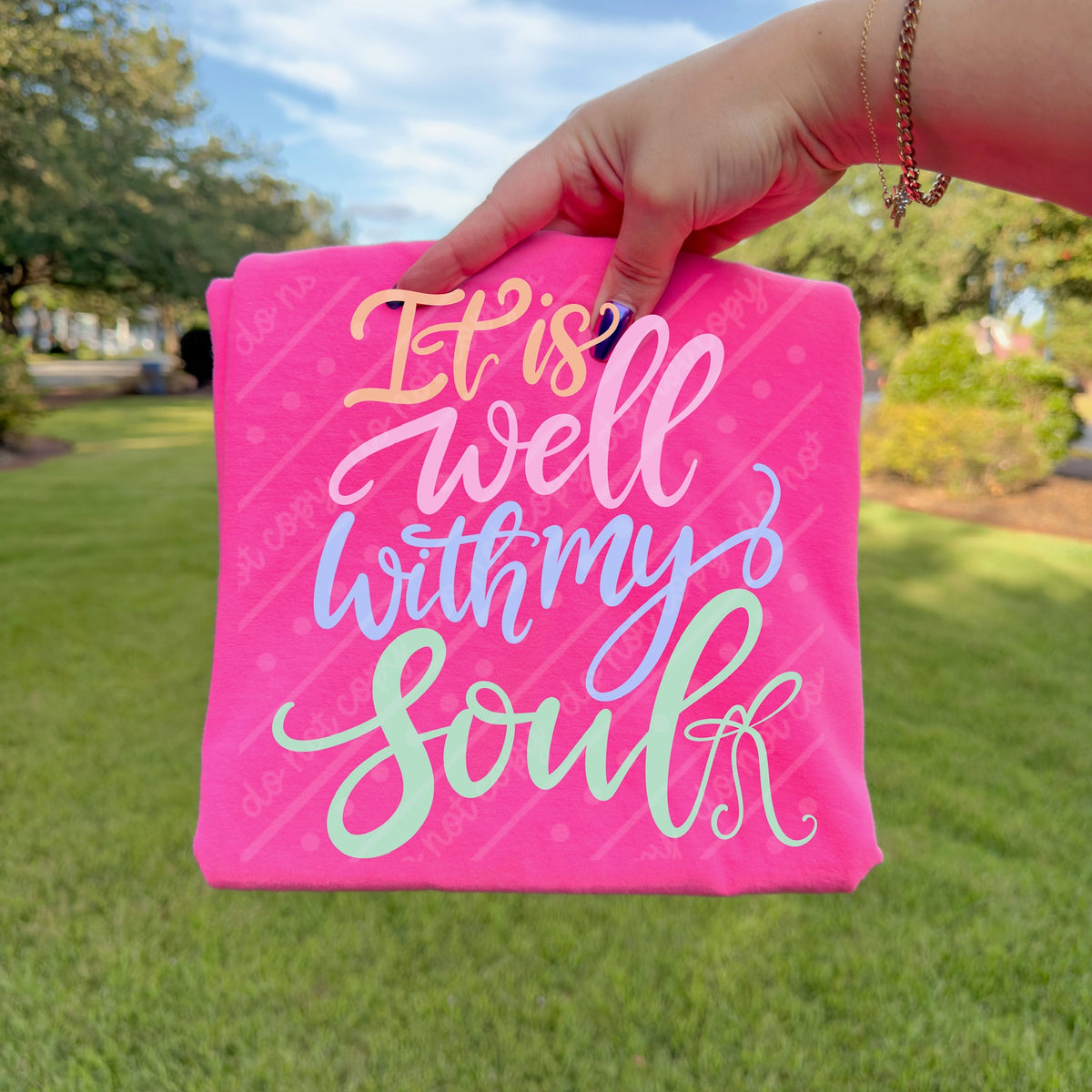 It is well with my soul (mint green) DTF Transfer