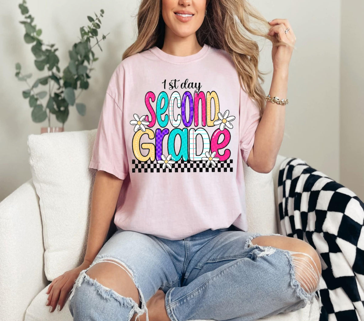 1st day second grade (Linda) 107882 DTF transfer