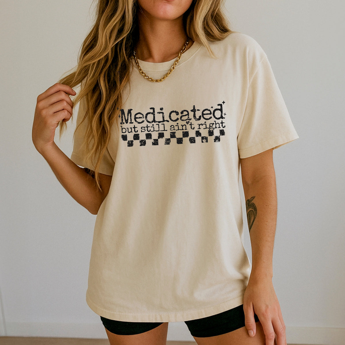 Medicated but still ain’t right DTF Transfer
