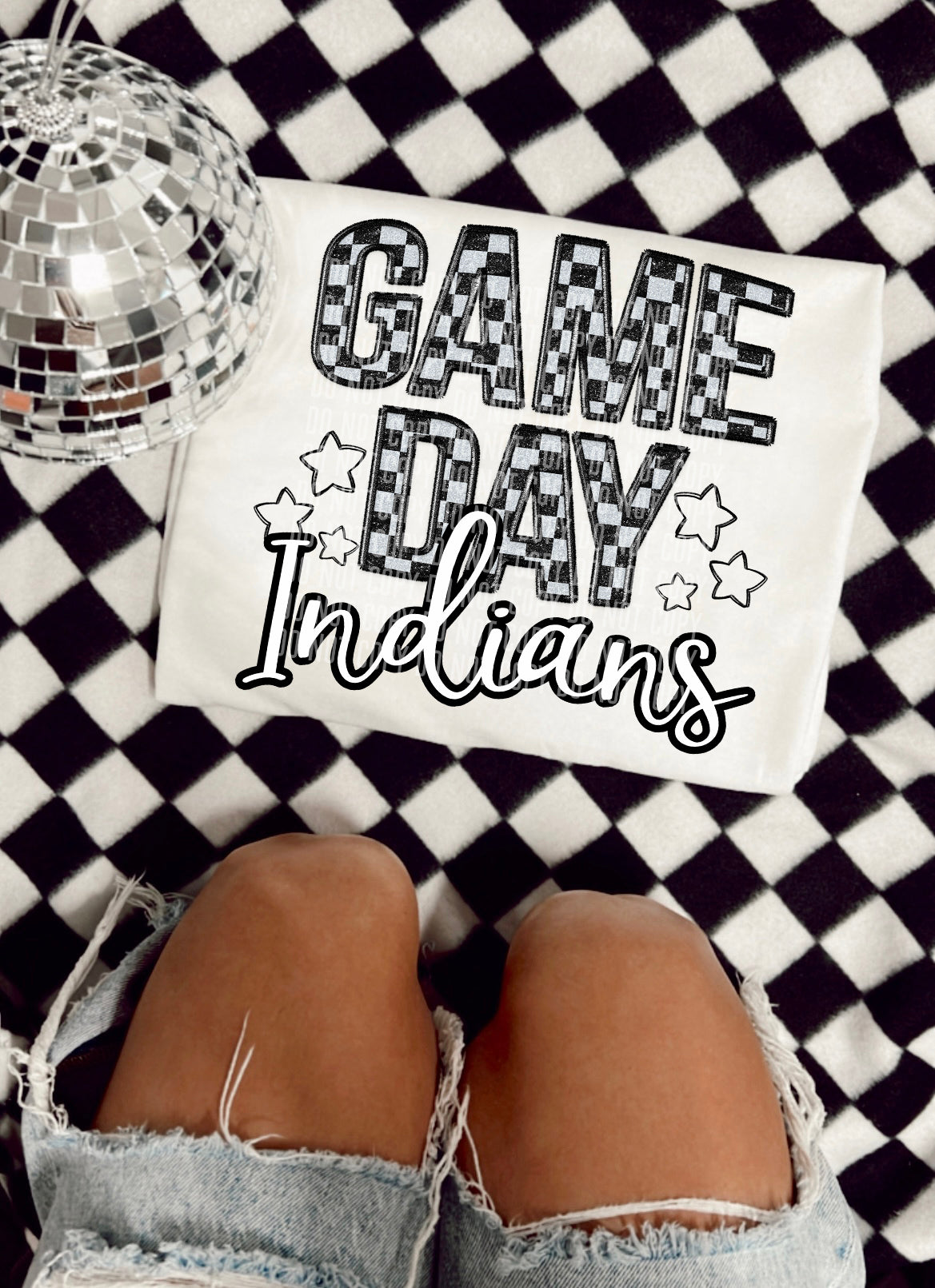 Game Day Indians (white) 30953 DTF transfers