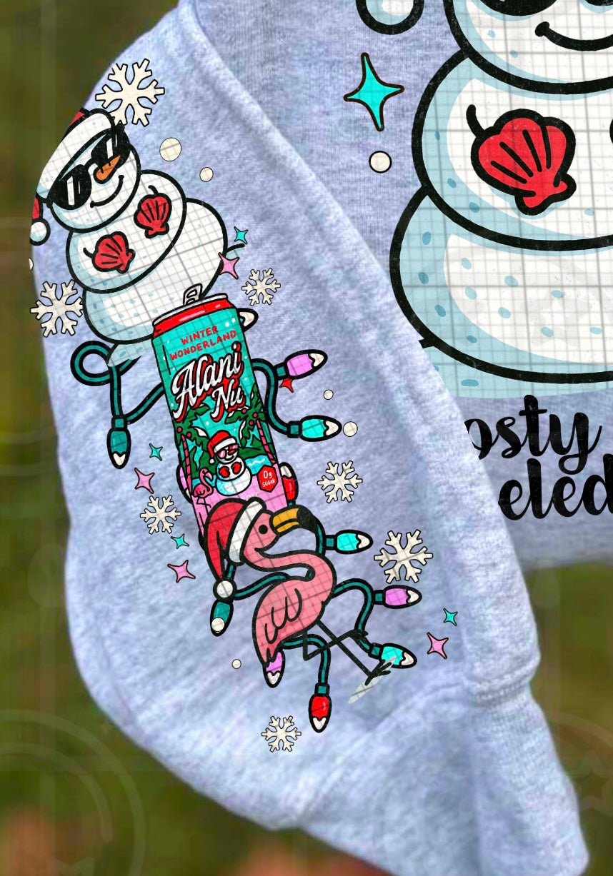 Frosty on the outside snowman energy drink (SLEEVE) (HW) DTF transfer