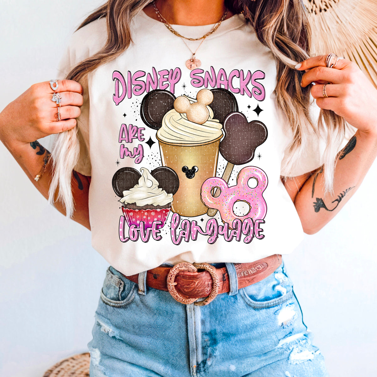 Snacks are my love language mouse 113311 DTF transfer
