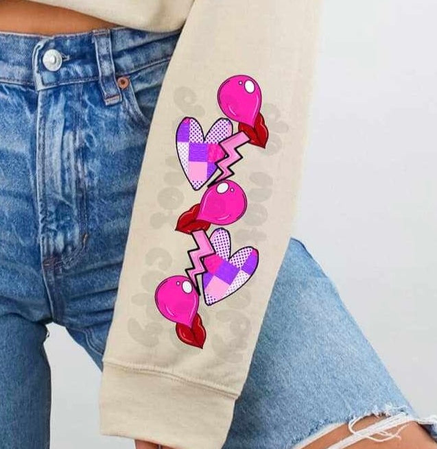 Love never fails sleeve 67789 DTF transfer
