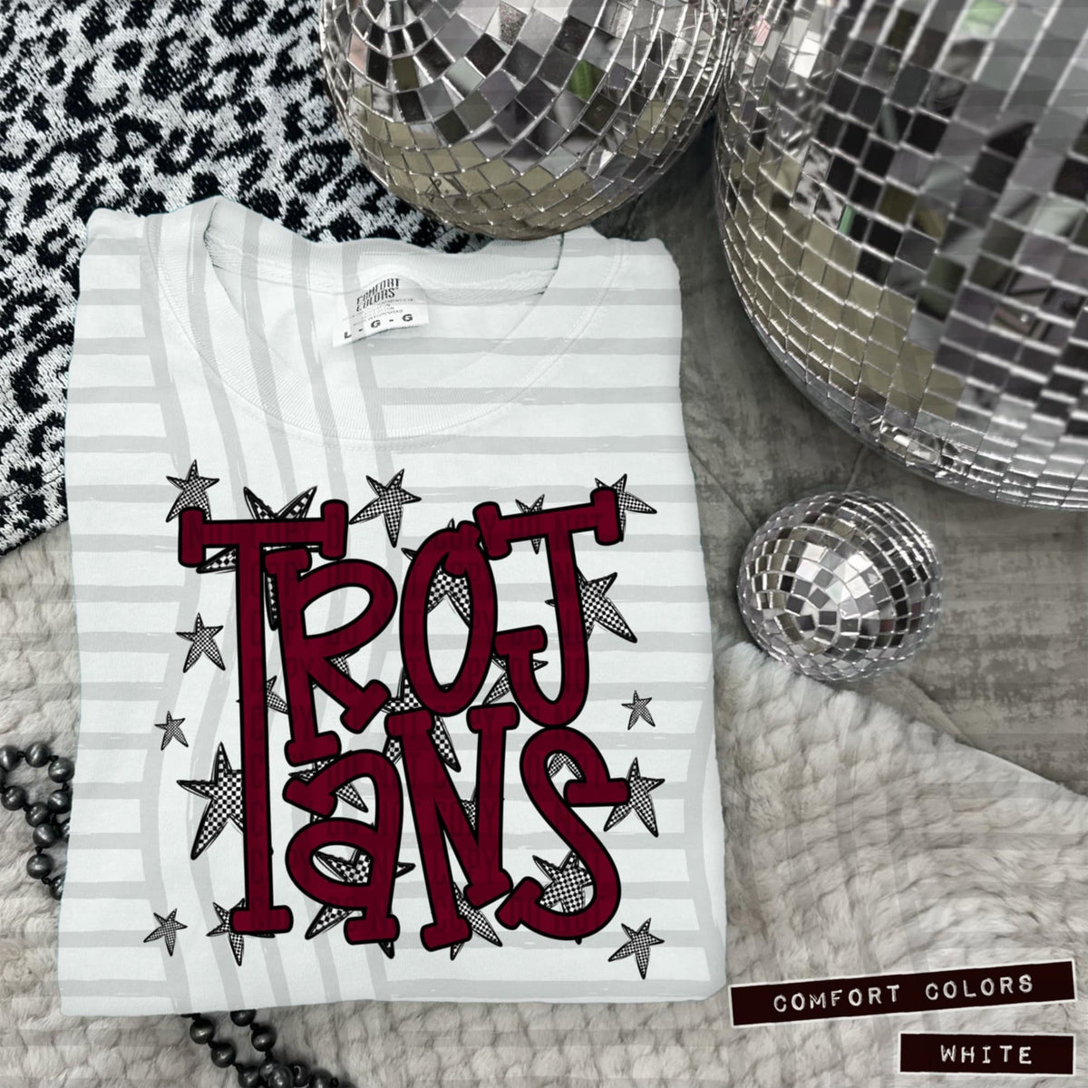 Maroon Staggered Mascots (Caplinger)