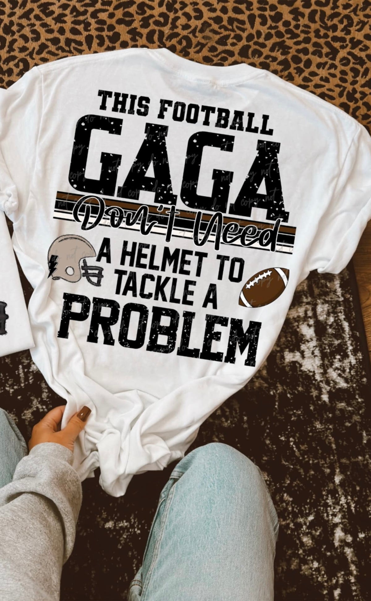 This football gaga don’t need a helmet to tackle a problem (VIRGO) 94481 DTF transfer