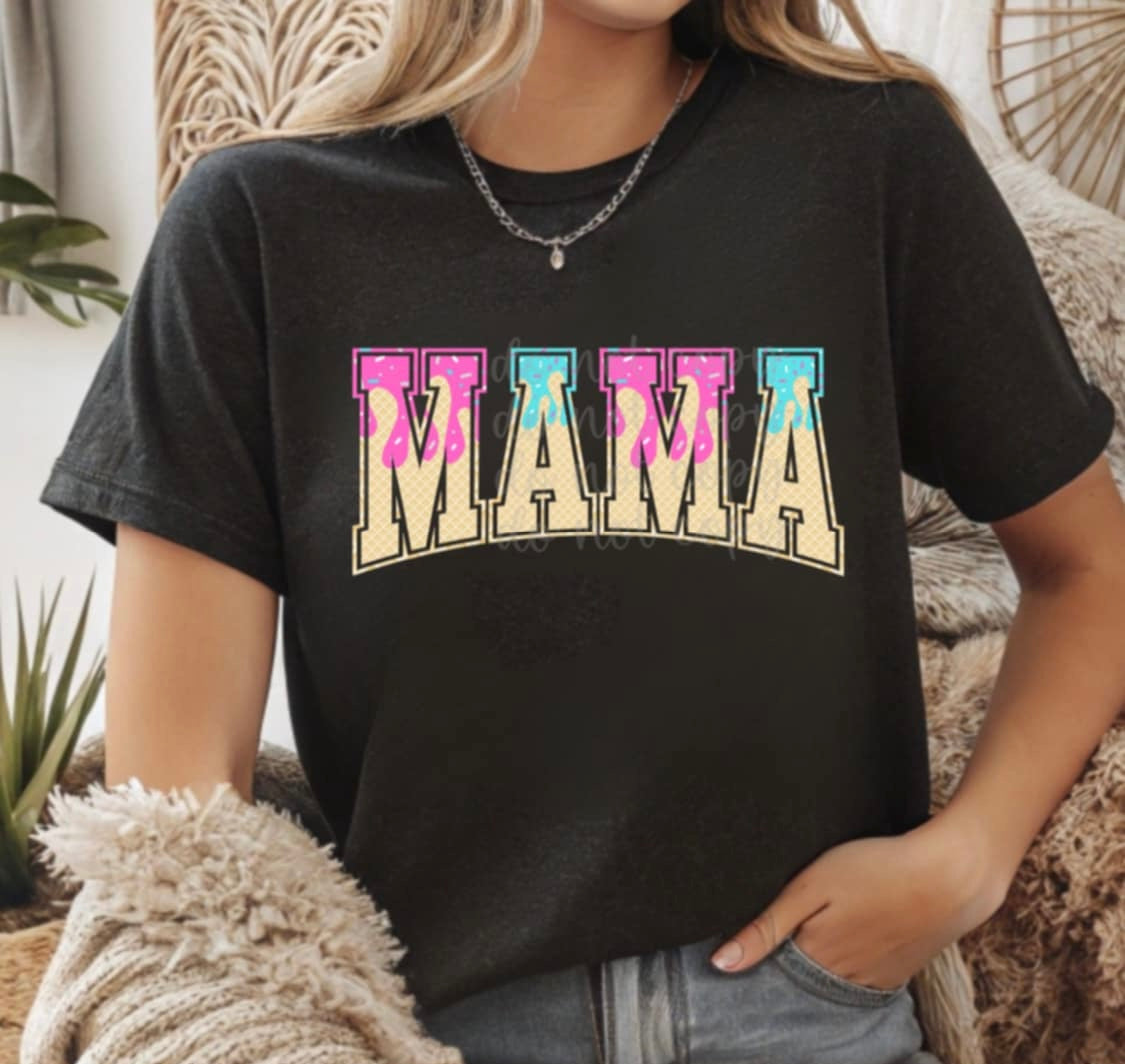 Mama drip font (Parker) 96936 DTF transfer