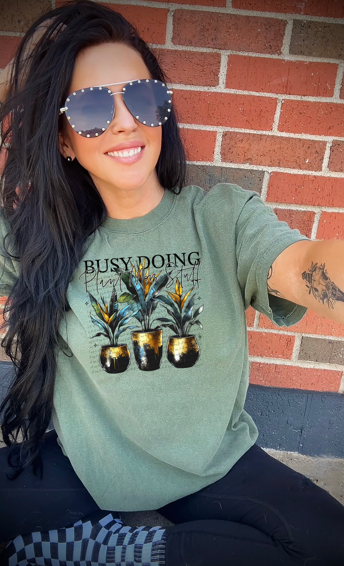 Busy doing plant mom shit 49422 DTF transfer