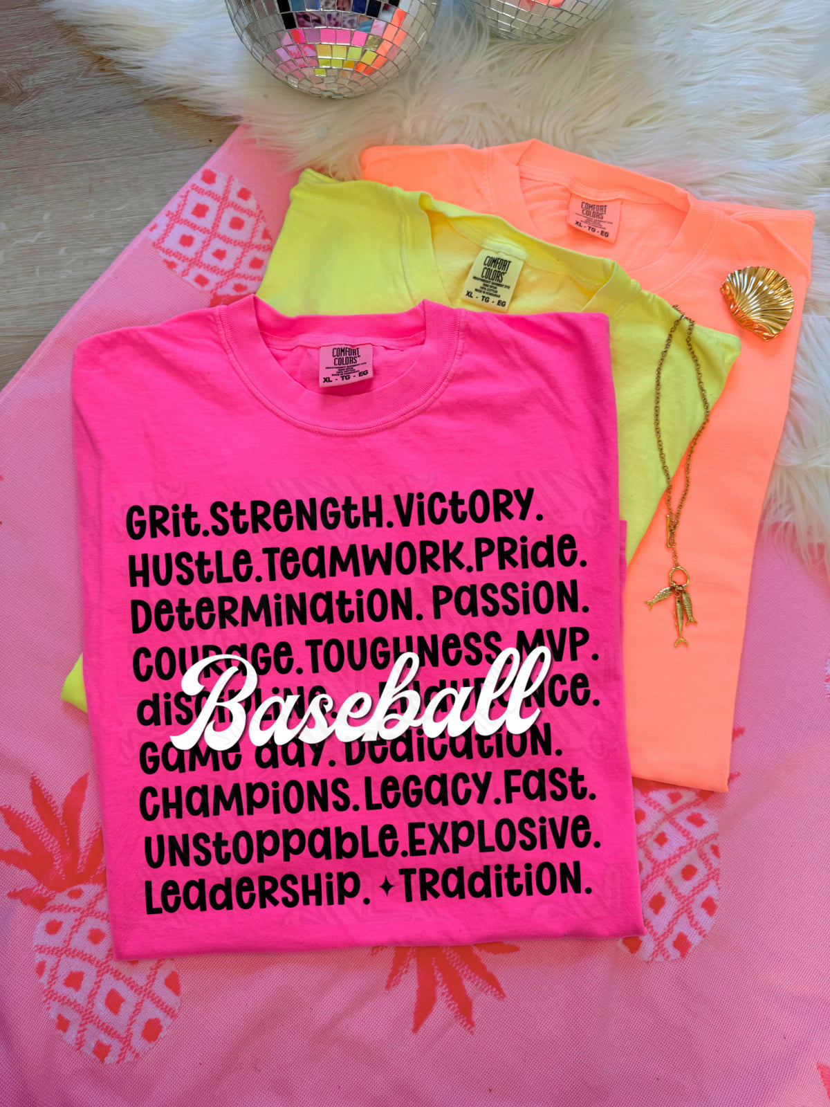 Baseball grit strength victory (Ink) DTF Transfer