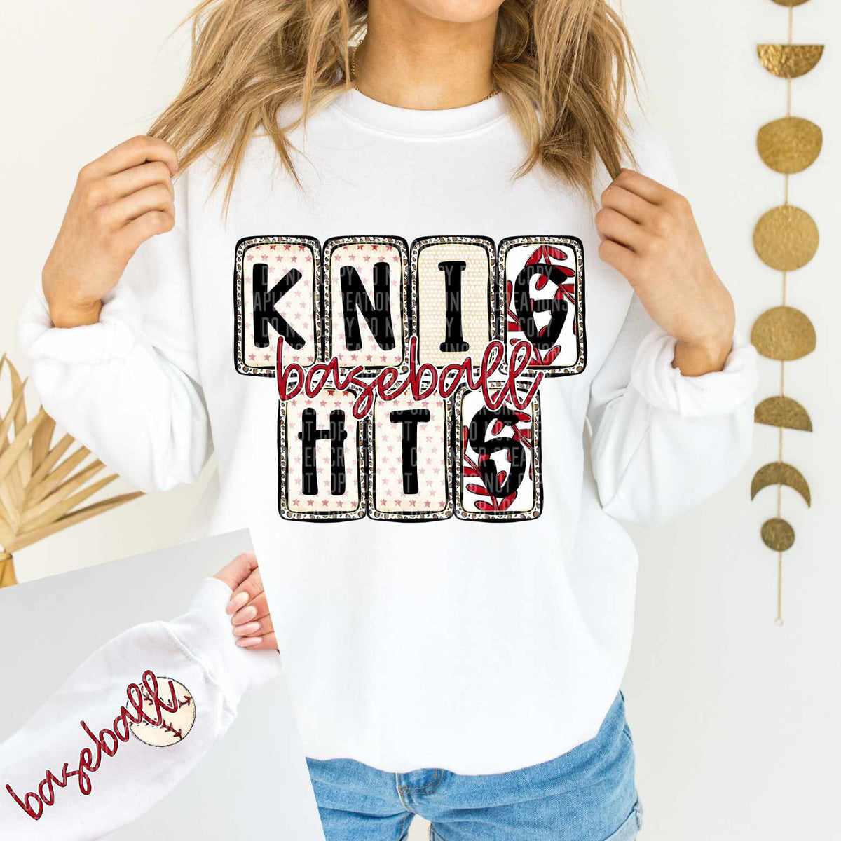 Knights Baseball FRONT (caplinger) 82621 DTF transfer