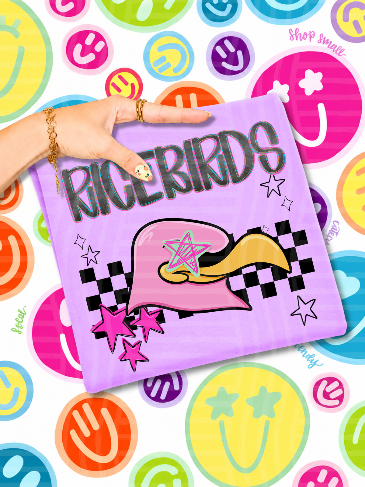 ricebirds starry eyed checks (CAPLINGER) DTF Transfer