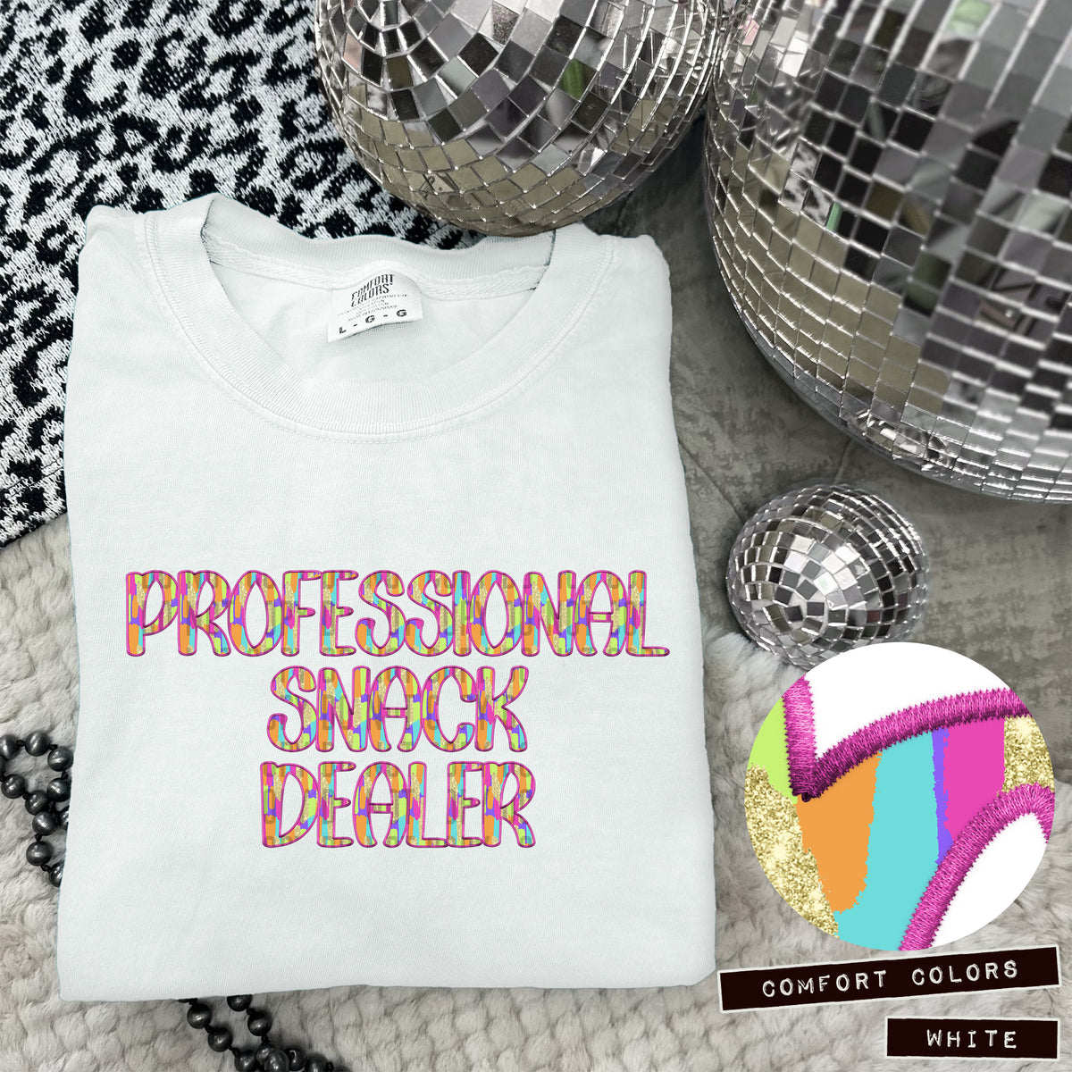 Professional Snack Dealer Juneberry Brushstrokes (Caplinger) DTF transfer