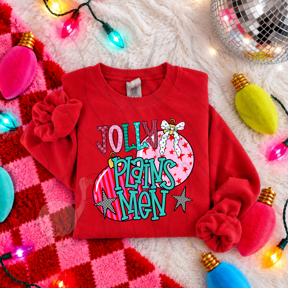 Jolly Plainsmen pink ornaments (DKD) DTF Transfer