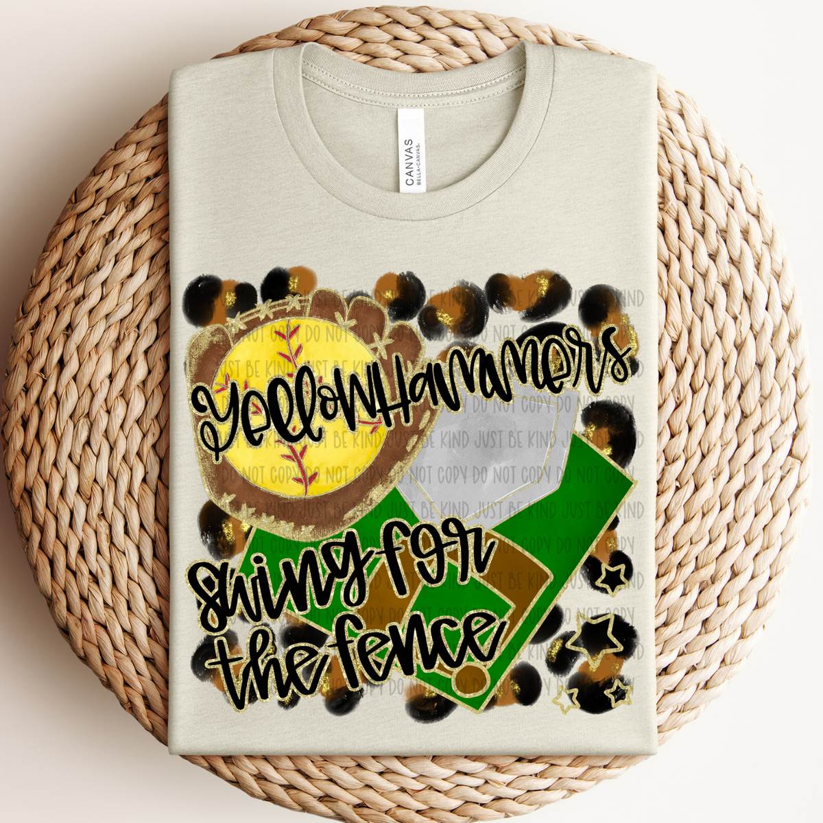 Softball Yellowhammers For The Fence (Caplinger) 83525 DTF Transfer