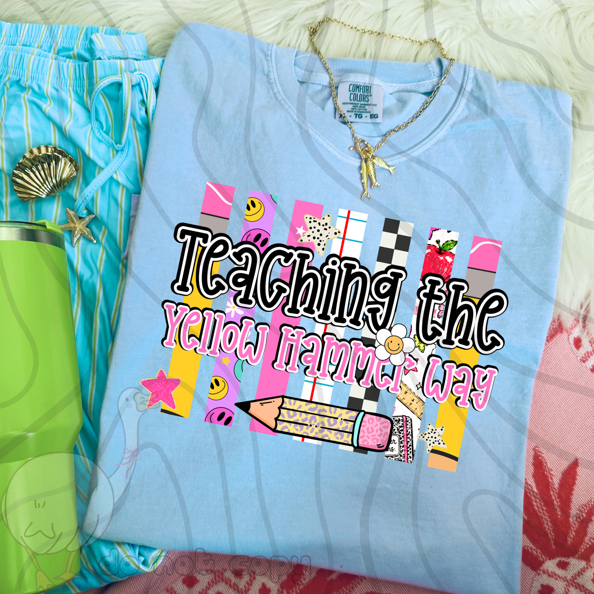 Teaching the yellow hammer way school stripes (DKD) DTF Transfer