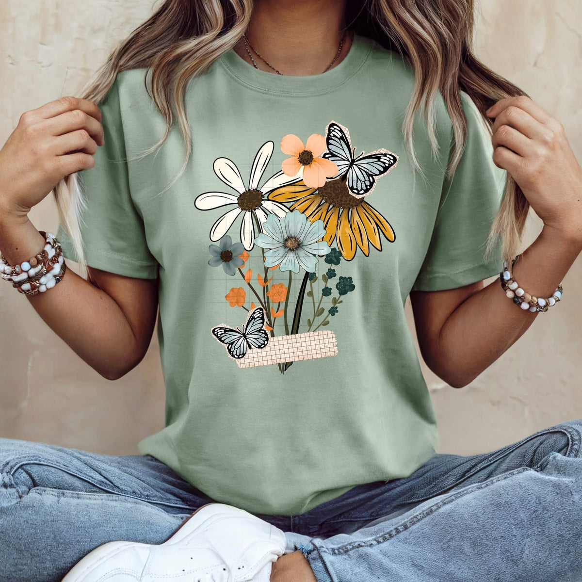 Wildflowers with butterflies (CSC) DTF TRANSFER