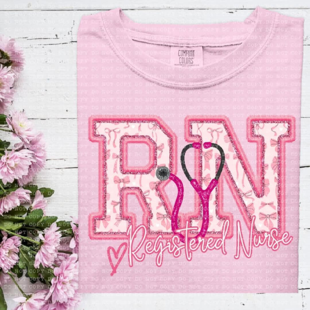 RN registered nurse coquette (ECHT) 93892 DTF transfer