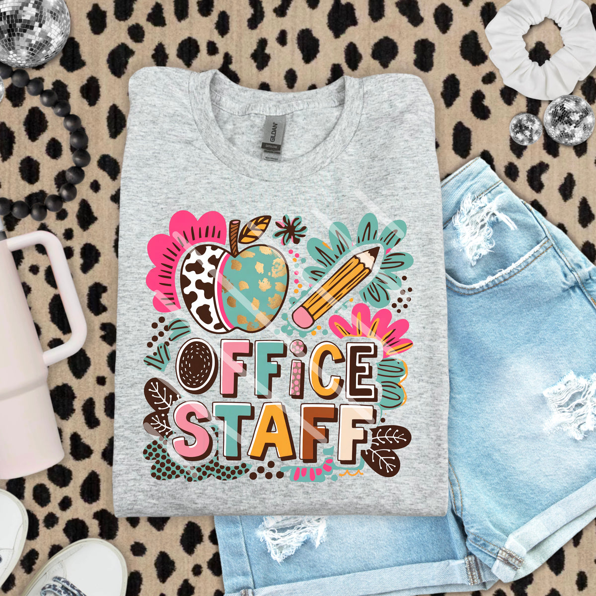 Office Staff Abstract Florals 110869 DTF Transfer