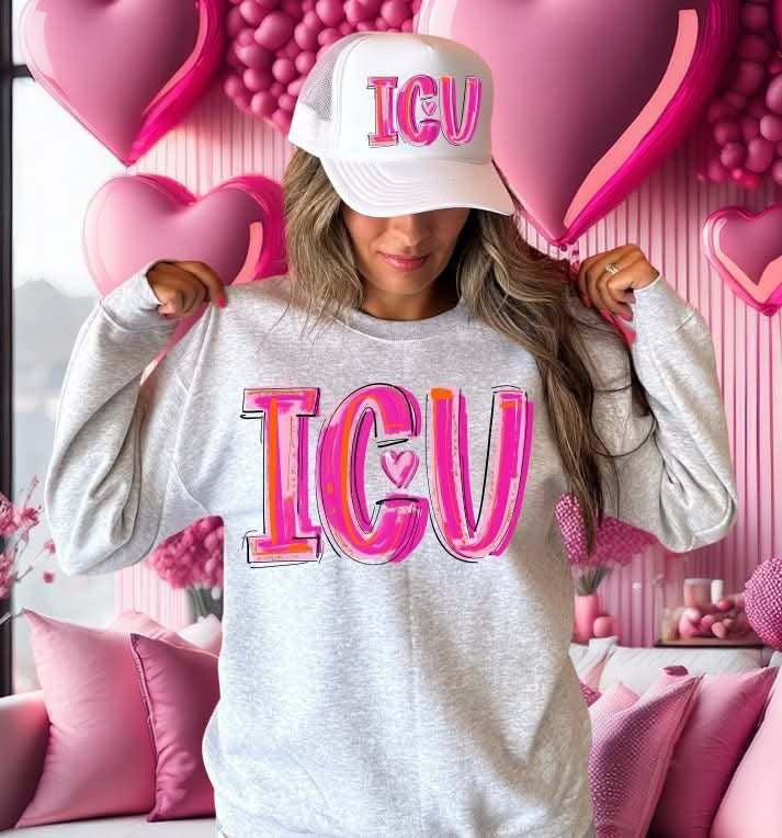 ICU pink brushstroke (S&G) 79654 DTF transfer