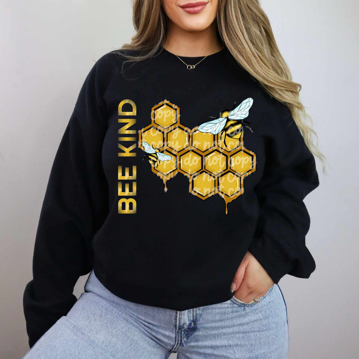 Bee kind honeycombs (LANE) 84211 DTF transfer