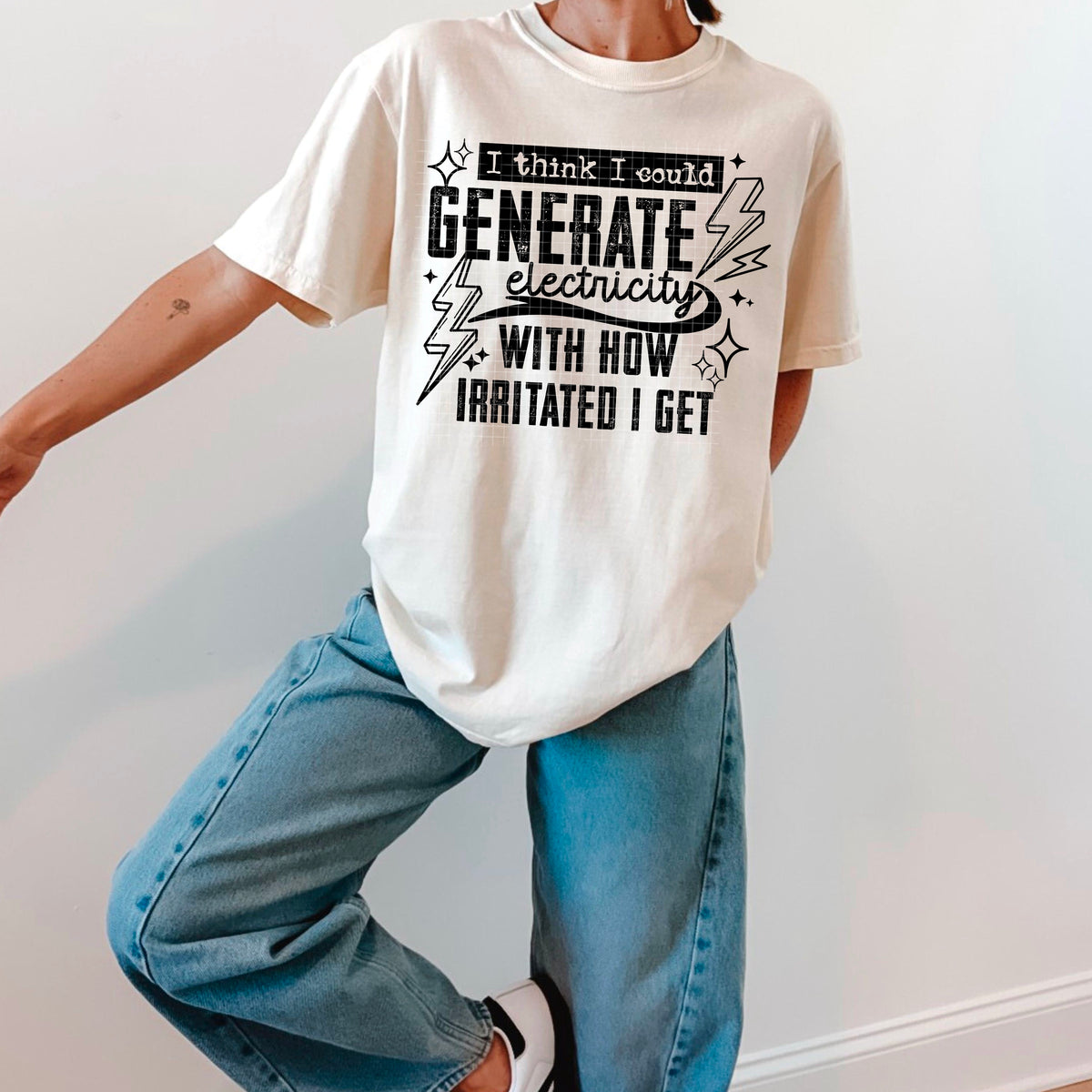 Generate Electricity black (CSC) DTF Transfer