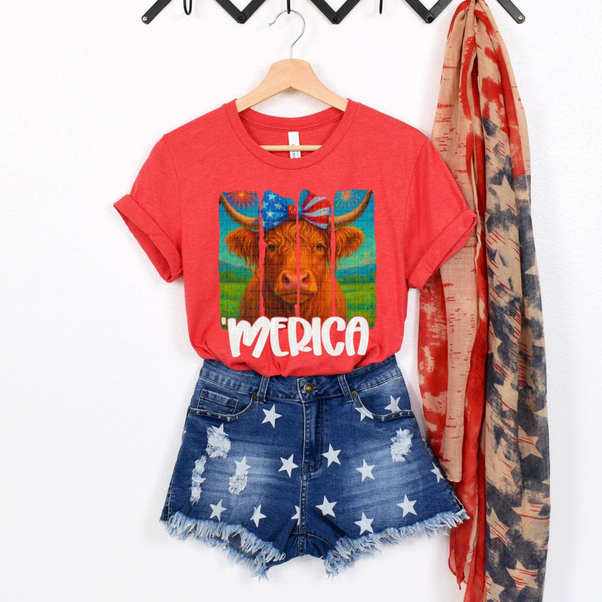 ‘Merica cow (SDD) 103011 DTF transfer