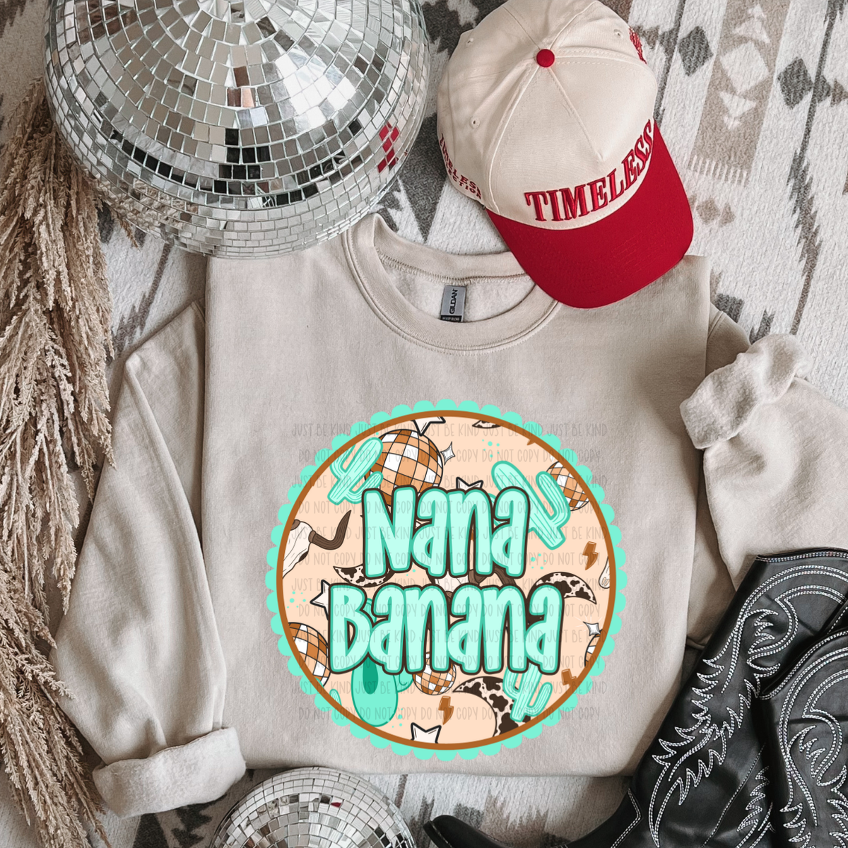 Nana Banana *Teal (Kayndi) 72866 DTF transfer