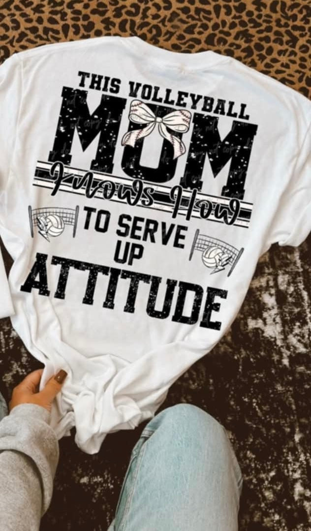 This volleyball mom knows how to serve up attitude BOW (virgo) 92750 DTF transfer