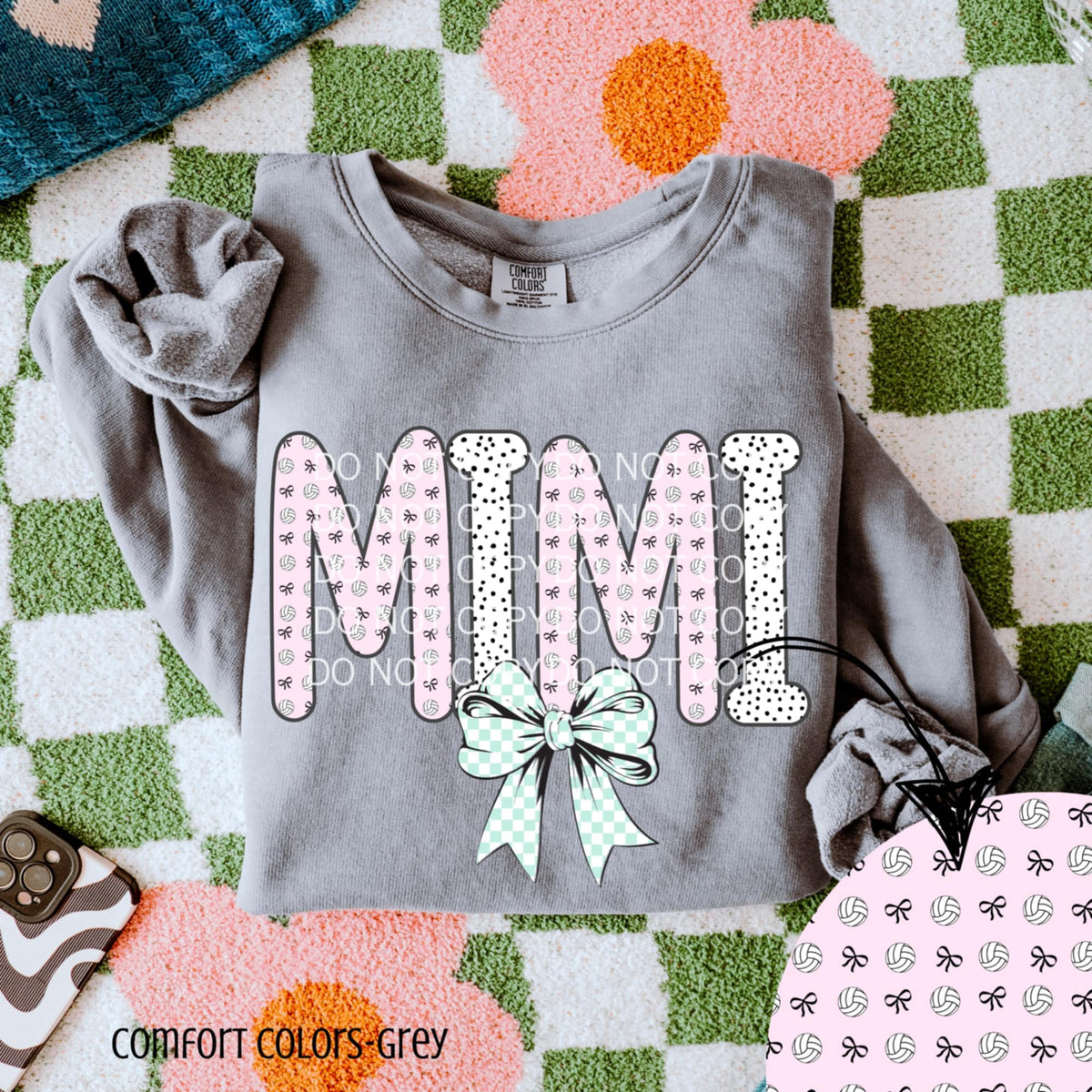 Mimi volleyball letters (CSG) 90240 DTF transfer