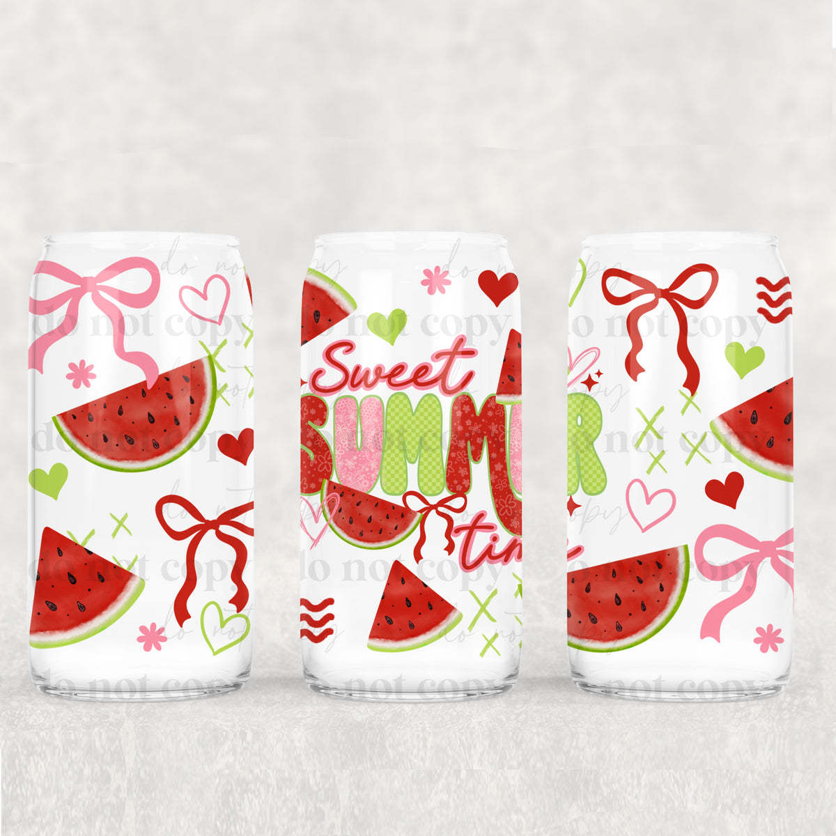 Sweet summertime watermelon (CSC) UV DTF WRAP