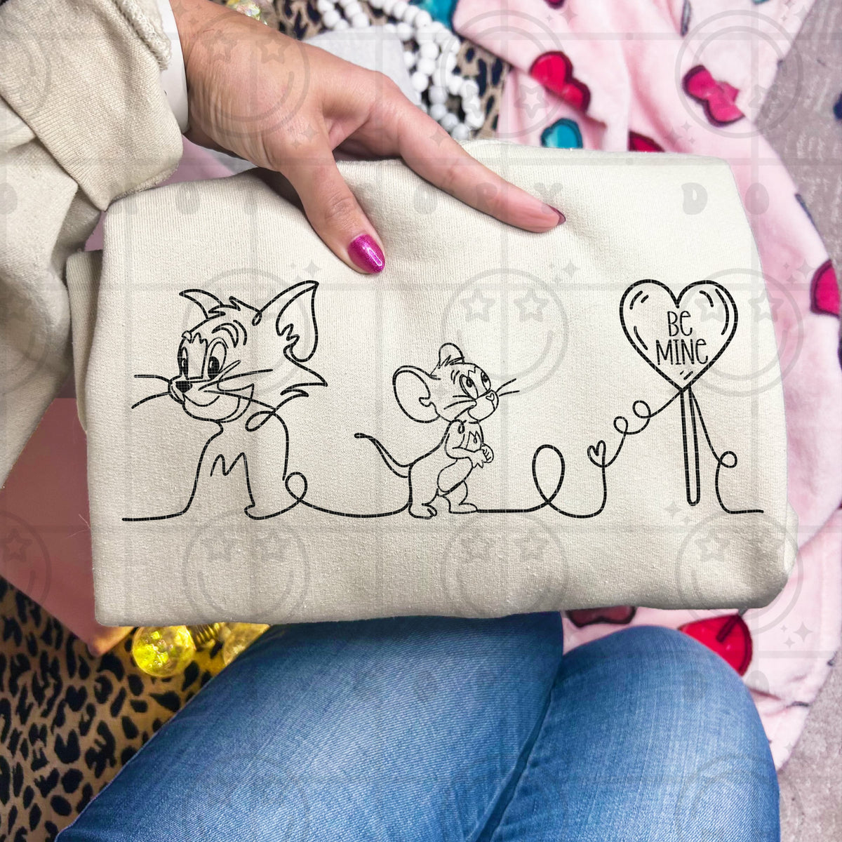 Cat Mouse Be Mine (HW) DTF Transfer