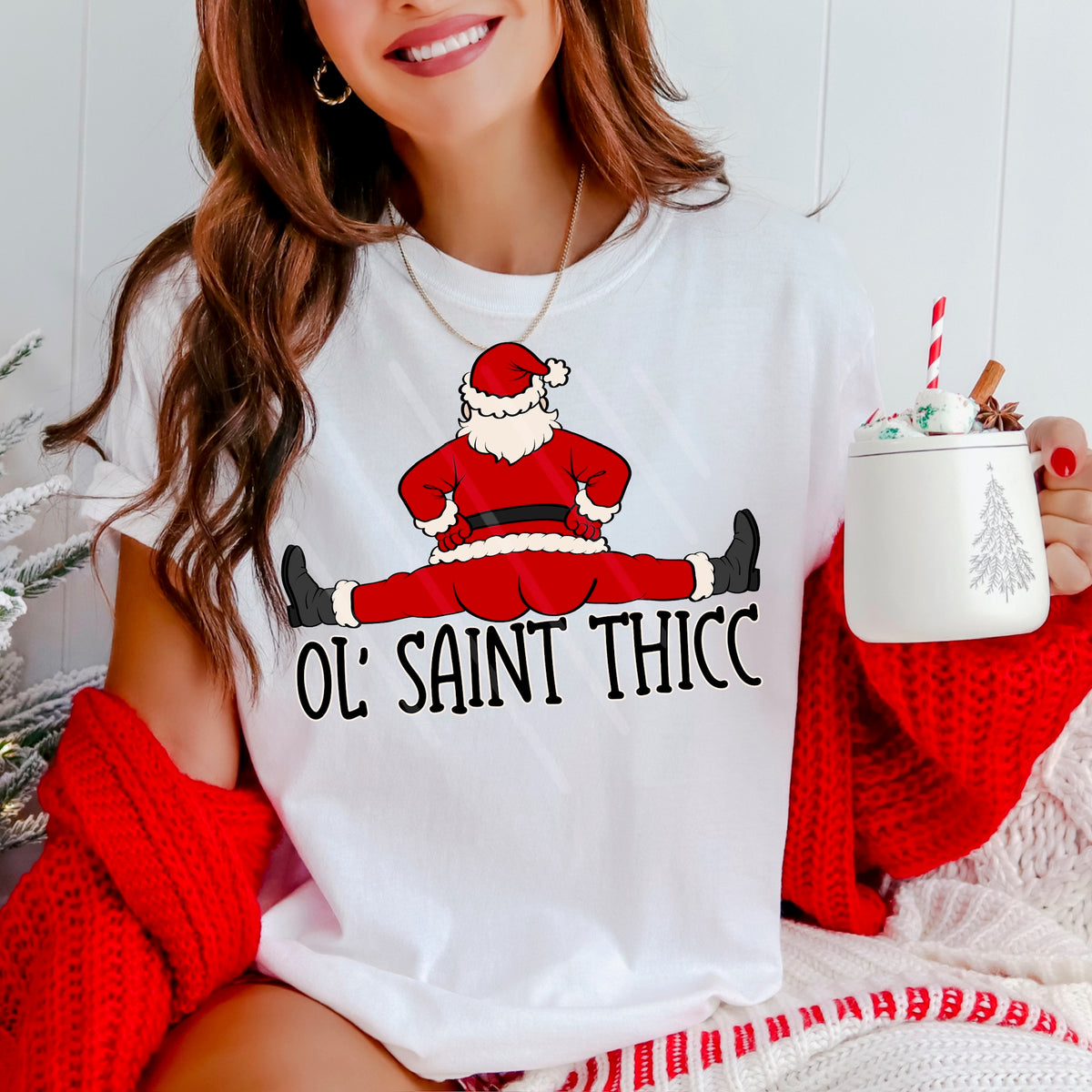 Ol Saint Thick Santa DTF transfer