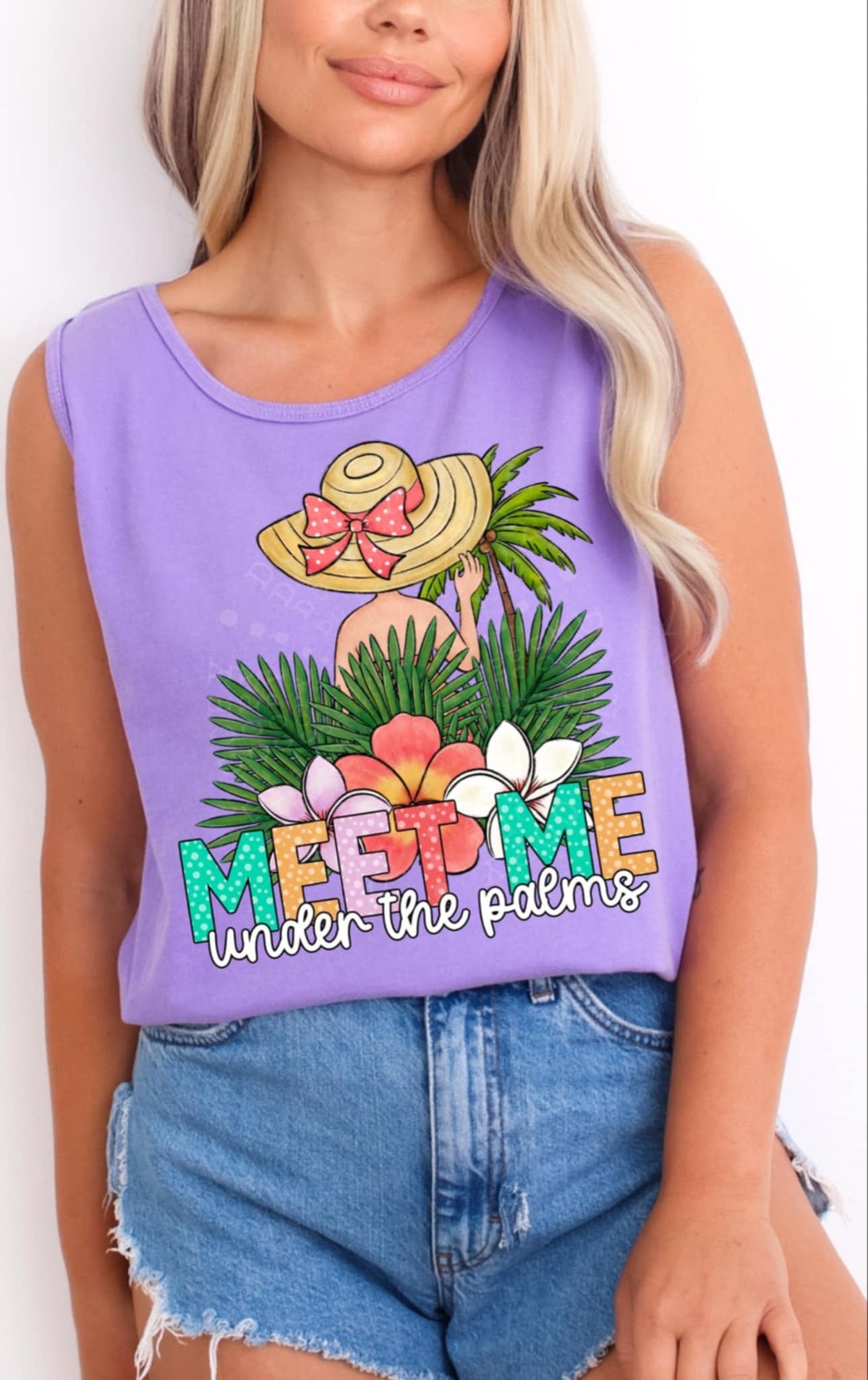 Meet me under the palms 93127 DTF transfer