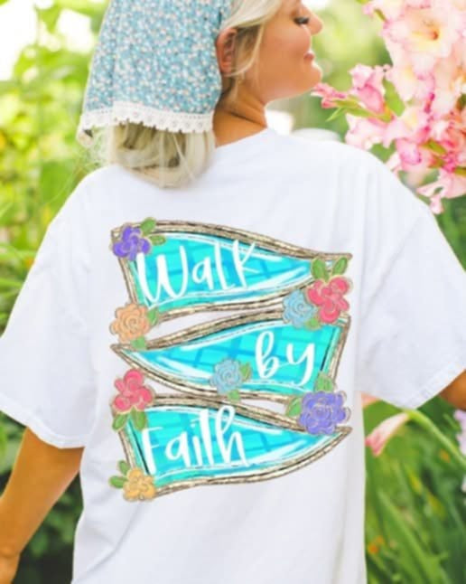 Walk by faith (S&G) 106326 DTF transfer
