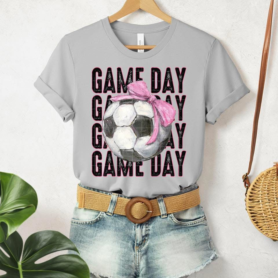 Game day stacked soccer (SDD) DTF Transfer