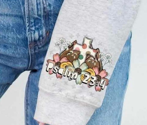 Psalm 23:4 sleeve 82161 DTF transfer