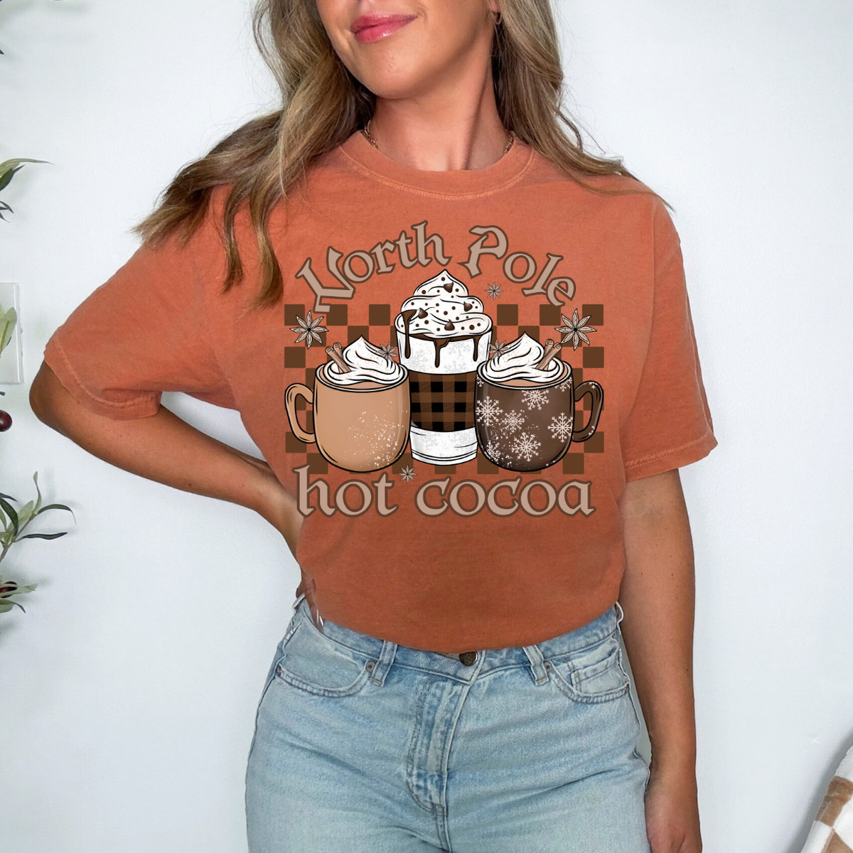 North Pole Hot Cocoa  DTF Transfer