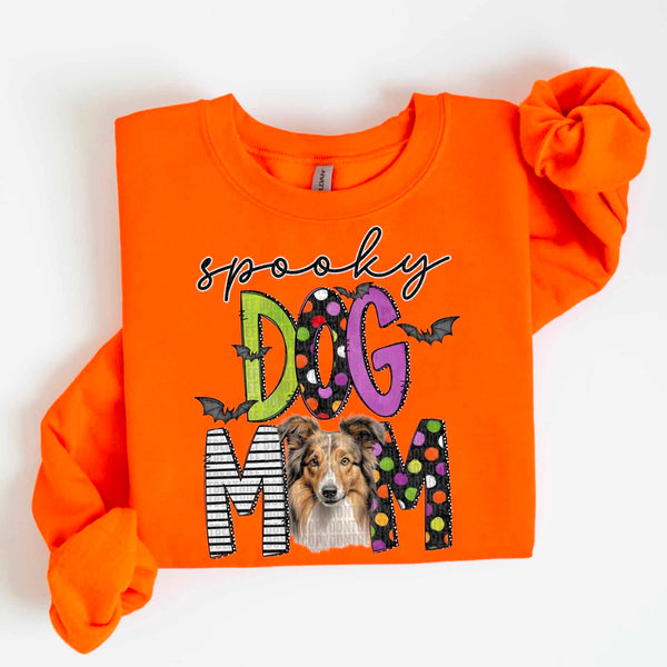 Spooky dog mom Shetland sheepdog 55490 DTF transfer